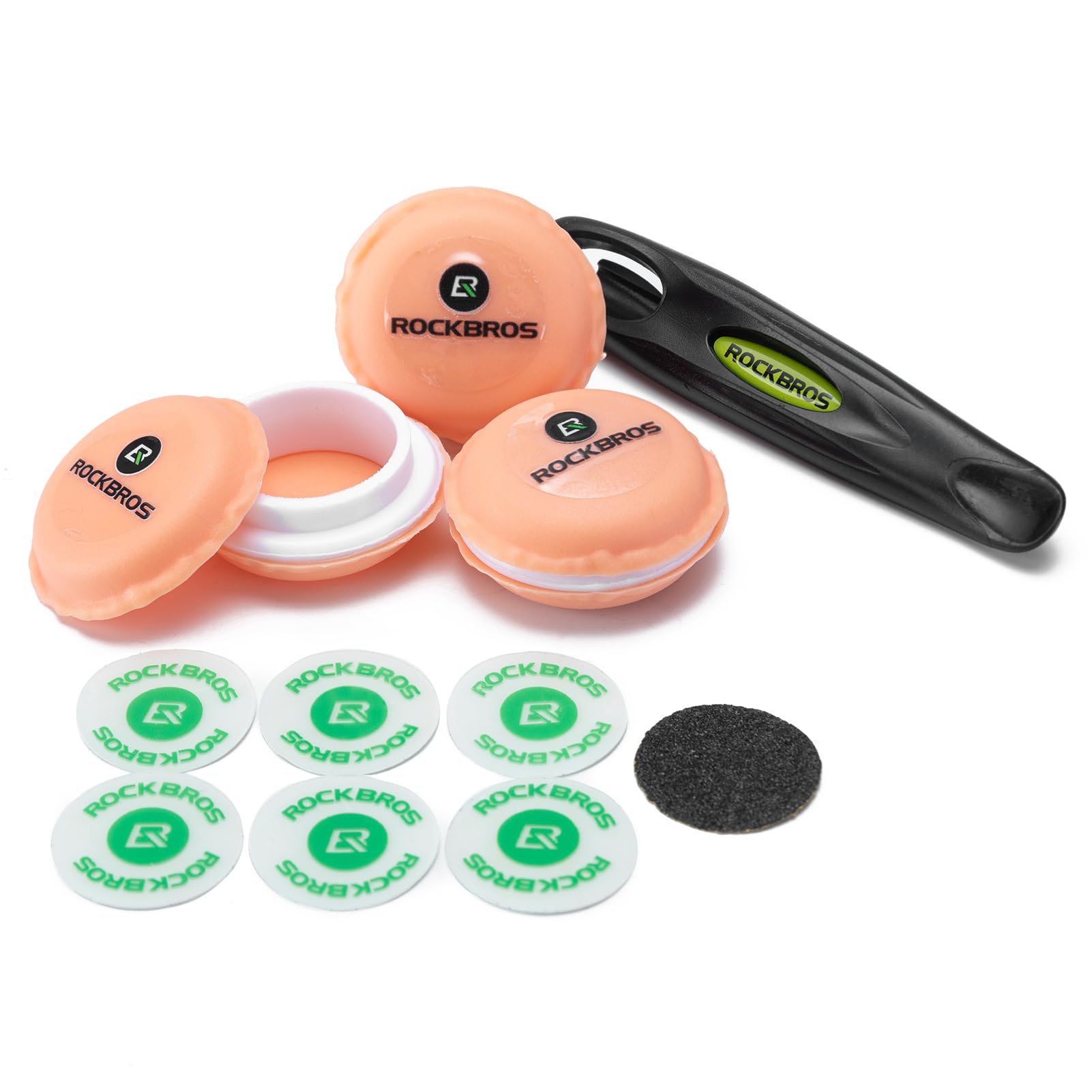 Emergency Tire Repair Kit – 18 Glueless Patches + 6 Tire Levers