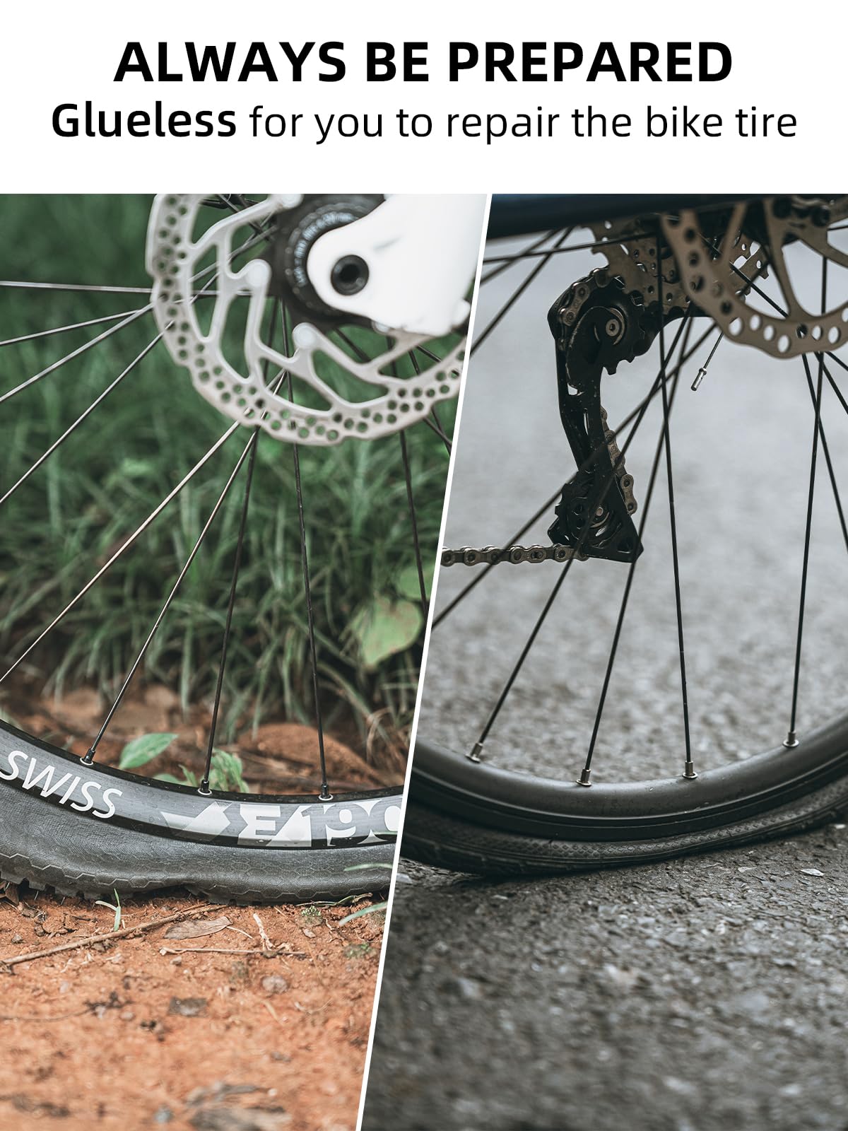 Emergency Tire Repair Kit – 18 Glueless Patches + 6 Tire Levers