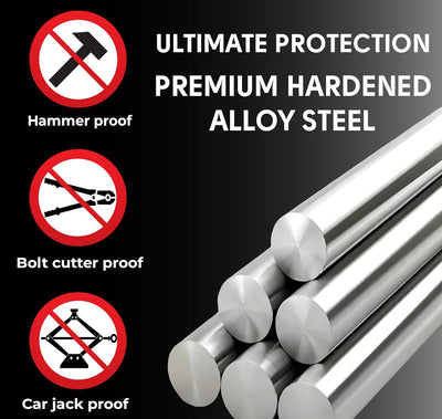 Compact Folding Lock – 4-Digit Keyless Security, 31" Hardened Steel Design