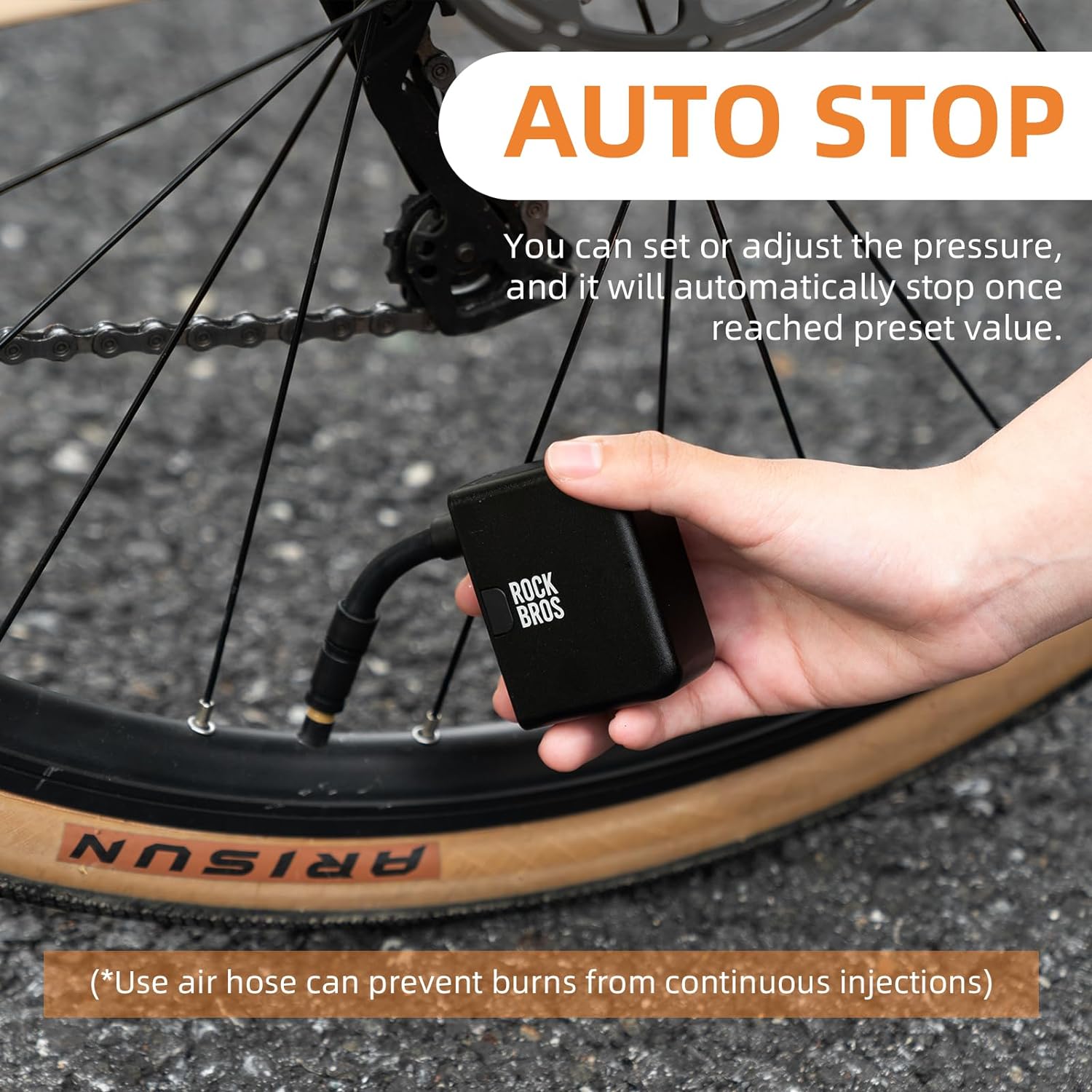 Ultra-Compact Electric Bike Pump – 120 PSI, 4.4oz, Fast USB-C Charging