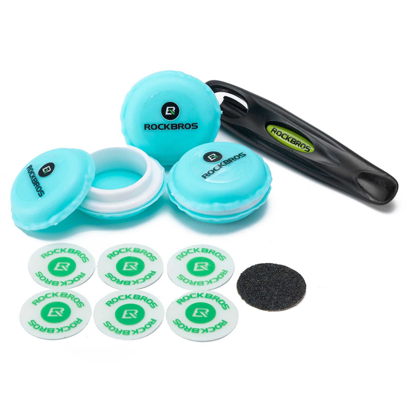 Emergency Tire Repair Kit – 18 Glueless Patches + 6 Tire Levers