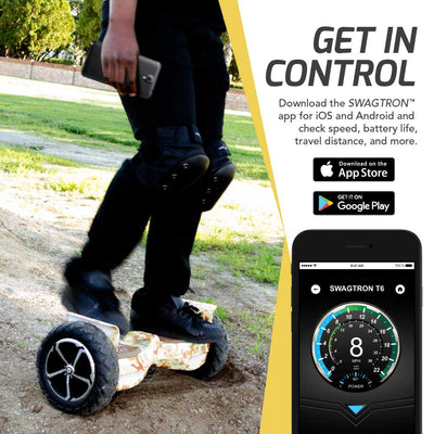 SWAGBOARD T6 Outlaw Off-Road Bluetooth Hoverboard, 10 inch Wheels