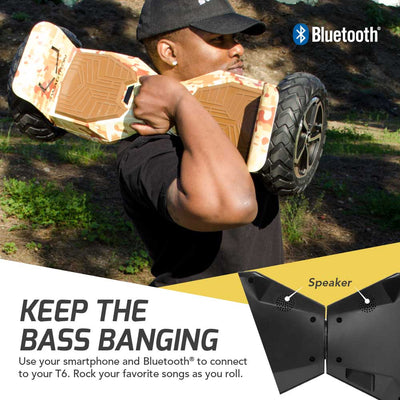 SWAGBOARD T6 Outlaw Off-Road Bluetooth Hoverboard, 10 inch Wheels